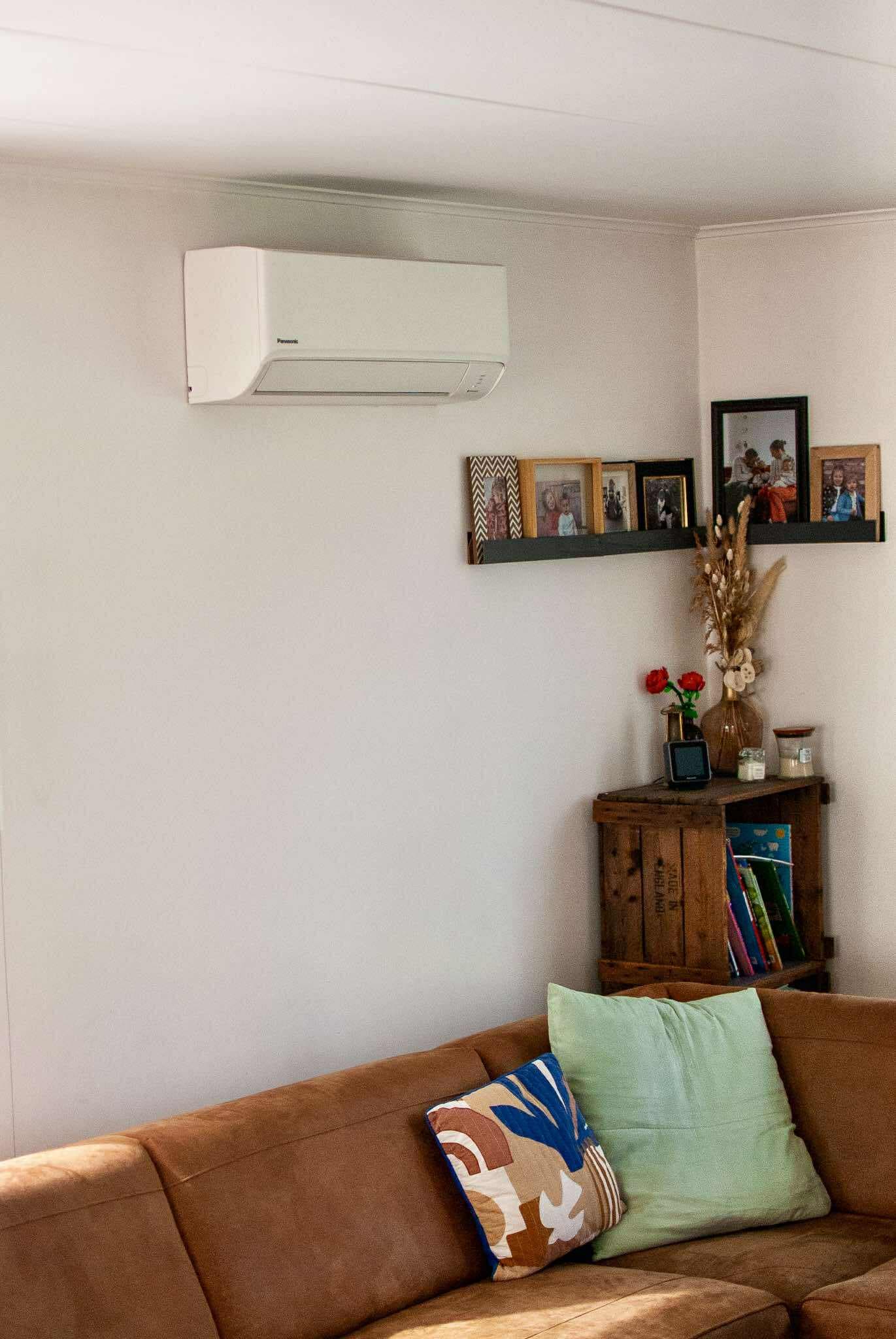 Installation de climatisation murale.